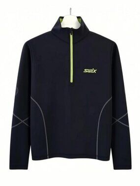 SWIX Black Half-Zip  mid layer men’s size s